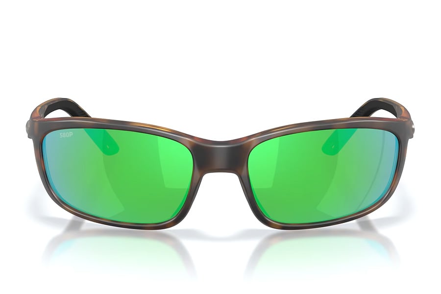 Costa Del Mar Brine II Matte Tortoise Frames with Green Mirror Lenses